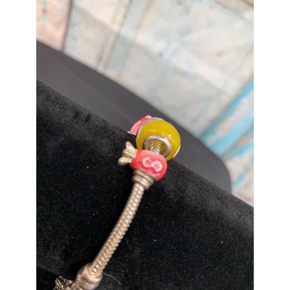 Charm Bracelet with Beads 8" Length - Picture 3 of 7